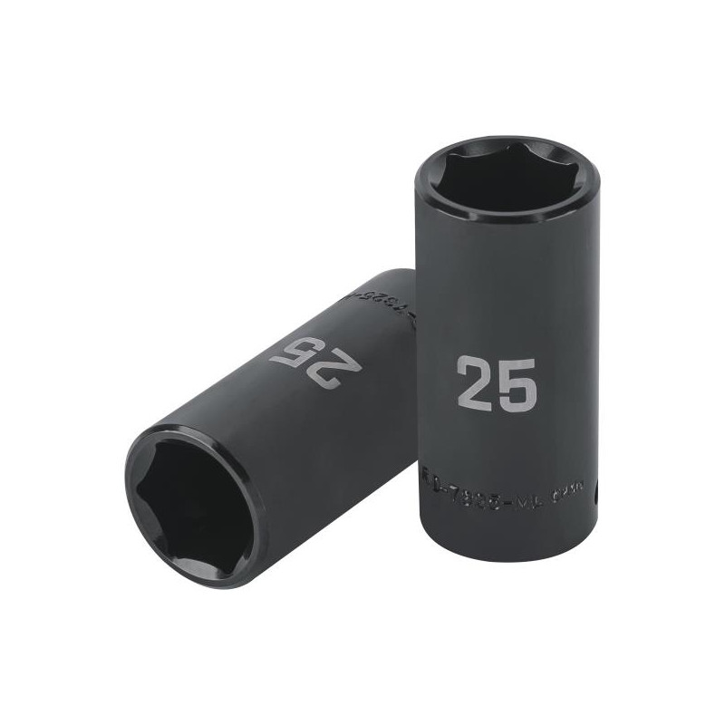  Dados 25mm E1/2 Impacto Tubulares Hexagonales CrMolibdeno, Truper 100924 17.79661 Dados Largo Impacto 25mm Hexagonales Encastre