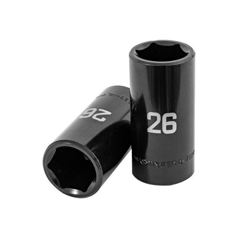  Dados 26mm E1/2 Impacto Tubulares Hexagonales CrMolibdeno, Truper 100925 17.79661 Dados Largo Impacto 26mm Hexagonales Encastre