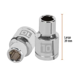  Dados 10mm E1/2 Hexagonales CrVanadio, Truper 13260 4.067797 Dados 10mm Hexagonales Encastre 1/2", Truper 13260

Fabricado en a