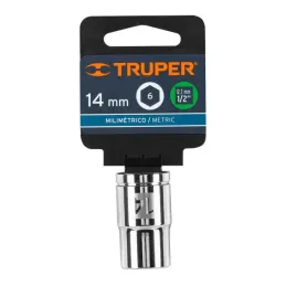  Dados 14mm E1/2 Hexagonales CrVanadio, Truper 13264 4.067797 Dados 14mm Hexagonales Encastre 1/2", Truper 13264

Fabricado en a