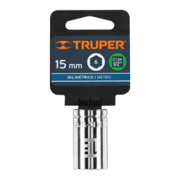  Dados 15mm E1/2 Hexagonales CrVanadio, Truper 13265 4.067797 Dados 15mm Hexagonales Encastre 1/2", Truper 13265

Fabricado en a