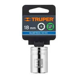  Dados 18mm E1/2 Hexagonales CrVanadio, Truper 13268 4.745763 Dados 18mm Hexagonales Encastre 1/2", Truper 13268

Fabricado en a