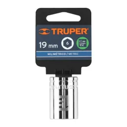  Dados 19mm E1/2 Hexagonales CrVanadio, Truper 13269 4.745763 Dados 19mm Hexagonales Encastre 1/2", Truper 13269

Fabricado en a