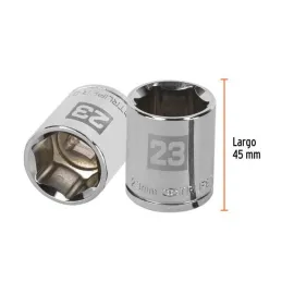  Dados 23mm E1/2 Hexagonales CrVanadio, Truper 13273 6.355932 Dados 23mm Hexagonales Encastre 1/2", Truper 13273

Fabricado en a