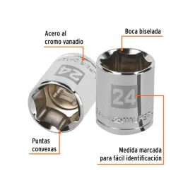  Dados 24mm E1/2 Hexagonales CrVanadio, Truper 13274 6.355932 Dados 24mm Hexagonales Encastre 1/2", Truper 13274

Fabricado en a