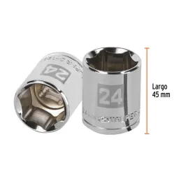  Dados 24mm E1/2 Hexagonales CrVanadio, Truper 13274 6.355932 Dados 24mm Hexagonales Encastre 1/2", Truper 13274

Fabricado en a