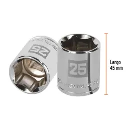  Dados 25mm E1/2 Hexagonales CrVanadio, Truper 13275 7.288136 Dados 25mm Hexagonales Encastre 1/2", Truper 13275

Fabricado en a