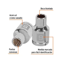  Dados 9mm E1/2 Poligonales CrVanadio, Truper 13523 4.067797 Dados 9mm E1/2 Poligonales CrVanadio, Truper 13523

Fabricado en ac