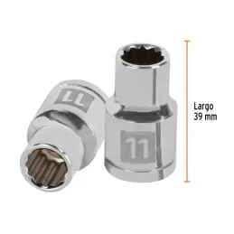  Dados 11mm E1/2 Poligonales CrVanadio, Truper 13525 4.067797 Dados 11mm E1/2 Poligonales CrVanadio, Truper 13525

Fabricado en 