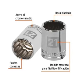  Dados 21mm E1/2 Poligonales CrVanadio, Truper 13535 5.169492 Dados 21mm E1/2 Poligonales CrVanadio, Truper 13535

Fabricado en 