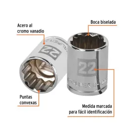  Dados 22mm E1/2 Poligonales CrVanadio, Truper 13536 5.847458 Dados 22mm E1/2 Poligonales CrVanadio, Truper 13536

Fabricado en 