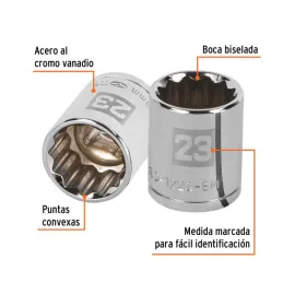  Dados 23mm E1/2 Poligonales CrVanadio, Truper 13537 6.101695 Dados 23mm E1/2 Poligonales CrVanadio, Truper 13537

Fabricado en 