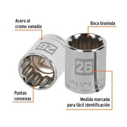  Dados 26mm E1/2 Poligonales CrVanadio, Truper 13540 7.79661 Dados 26mm E1/2 Poligonales CrVanadio, Truper 13540



Fabricado en