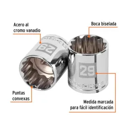  Dados 29mm E1/2 Poligonales CrVanadio, Truper 13543 9.830508 Dados 29mm E1/2 Poligonales CrVanadio, Truper 13543

Fabricado en 