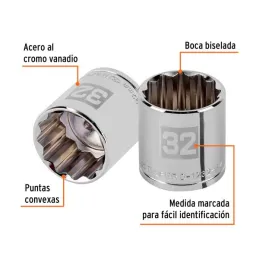 Dados 32mm E1/2 Poligonales CrVanadio, Truper 13542 11.186441 Dados 32mm E1/2 Poligonales CrVanadio, Truper 13545
Fabricado en Dados 32mm E1/2 Poligonales CrVanadio, Truper 13542 11.186441 Dados 32mm E1/2 Poligonales CrVanadio, Truper 13545
Fabricado en