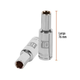  Dados 10mm E1/2 Tubulares Hexagonales CrVanadio, Truper 13350 7.033898 Dados 10mm E1/2 Tubulares Hexagonales CrVanadio, Truper 