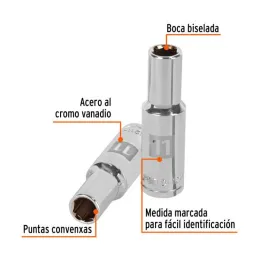  Dados 11mm E1/2 Tubulares Hexagonales CrVanadio, Truper 13351 7.033898 Dados 11mm E1/2 Tubulares Hexagonales CrVanadio, Truper 