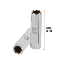  Dados 14mm E1/2 Tubulares Hexagonales CrVanadio, Truper 13354 7.033898 Dados 14mm E1/2 Tubulares Hexagonales CrVanadio, Truper 