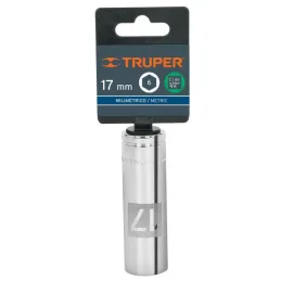  Dados 17mm E1/2 Tubulares Hexagonales CrVanadio, Truper 13357 7.033898 Dados 17mm E1/2 Tubulares Hexagonales CrVanadio, Truper 