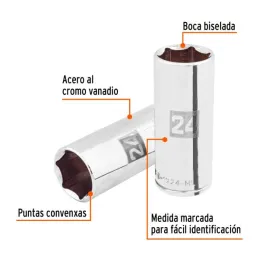  Dados 24mm E1/2 Tubulares Hexagonales CrVanadio, Truper 101012 9.067797 Dados 24mm E1/2 Tubulares Hexagonales CrVanadio, Truper