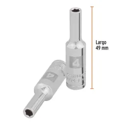  Dados 4mm E1/4 Tubulares Hexagonales CrVanadio, Truper 100968 3.220339 Dados 4mm E1/4 Tubulares Hexagonales CrVanadio, Truper 1