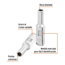  Dados 5mm E1/4 Tubulares Hexagonales CrVanadio, Truper 100969 3.220339 Dados 5mm E1/4 Tubulares Hexagonales CrVanadio, Truper 1