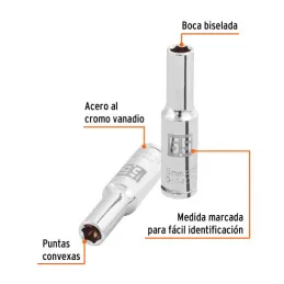  Dados 5.5mm E1/4 Tubulares Hexagonales CrVanadio, Truper 100970 3.220339 Dados 5.5mm E1/4 Tubulares Hexagonales CrVanadio, Trup