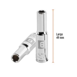  Dados 6mm E1/4 Tubulares Hexagonales CrVanadio, Truper 13200 3.389831 Dados 6mm E1/4 Tubulares Hexagonales CrVanadio, Truper 13