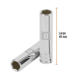  Dados 8mm E1/4 Tubulares Hexagonales CrVanadio, Truper 13202 3.389831 Dados 8mm E1/4 Tubulares Hexagonales CrVanadio, Truper 13