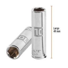  Dados 10mm E1/4 Tubulares Hexagonales CrVanadio, Truper 13204 3.559322 Dados 10mm E1/4 Tubulares Hexagonales CrVanadio, Truper 