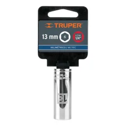  Dados 13mm E1/4 Tubulares Hexagonales CrVanadio, Truper 13207 4.067797 Dados 13mm E1/4 Tubulares Hexagonales CrVanadio, Truper 