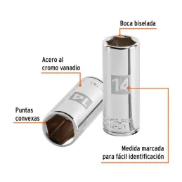 Dados 14mm E1/4 Tubulares Hexagonales CrVanadio, Truper 13208 4.40678 Dados 14mm E1/4 Tubulares Hexagonales CrVanadio, Truper 1 Dados 14mm E1/4 Tubulares Hexagonales CrVanadio, Truper 13208 4.40678 Dados 14mm E1/4 Tubulares Hexagonales CrVanadio, Truper 1