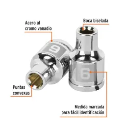  Dados 6mm E3/8 Hexagonales CrVanadio, Truper 13670 3.050847 Dados 6mm E3/8 Hexagonales CrVanadio, Truper 13670

Fabricado en ac