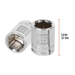  Dados 15mm E3/8 Hexagonales CrVanadio, Truper 13679 3.220339 Dados 15mm E3/8 Hexagonales CrVanadio, Truper 13679

Fabricado en 