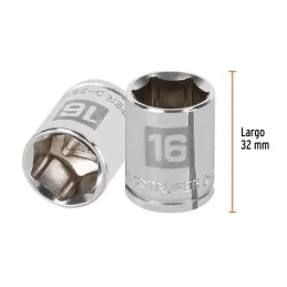  Dados 16mm E3/8 Hexagonales CrVanadio, Truper 13680 3.220339 Dados 16mm E3/8 Hexagonales CrVanadio, Truper 13680

Fabricado en 