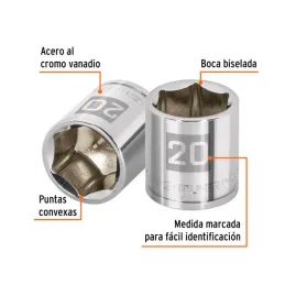 Dados 20mm E3/8 Hexagonales CrVanadio, Truper 13684 4.237288 Dados 20mm E3/8 Hexagonales CrVanadio, Truper 13684

Fabricado en 