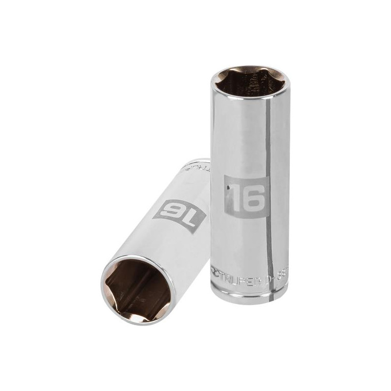  Dados 16mm E3/8 Tubulares Hexagonales CrVanadio, Truper 13776 5.423729 Dados 16mm E3/8 Tubulares Hexagonales CrVanadio, Truper 