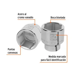  Dados 50mm E3/4 Hexagonales CrVanadio, Truper 14997 44.067797 Dados 50mm E3/4 Hexagonales CrVanadio, Truper 14997

Fabricado en