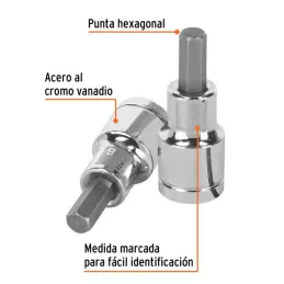  Dados de Punta Hexagonal 5/16" E1/2, Truper 13252 6.779661 Dados de Punta Hexagonal 5/16" E1/2, Truper 13252

Fabricado en acer