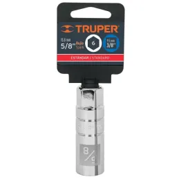  Dados para Bujia 5/8" E3/8 Tubulares Hexagonales, Truper 13655 5.423729 Dados para Bujia 5/8" E3/8 Tubulares Hexagonales, Trupe