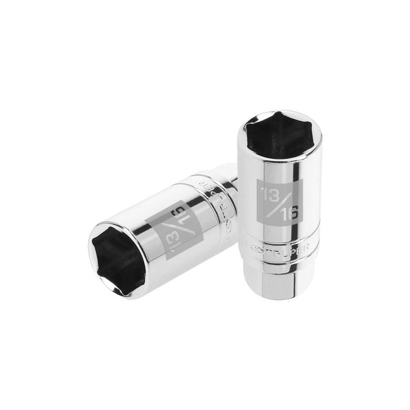  Dados para Bujia 13/16" E3/8 Tubulares Hexagonales, Truper 13657 6.779661 Dados para Bujia 13/16" E3/8 Tubulares Hexagonales, T