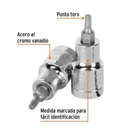  Dados Punta Torx T-25 E1/2 CrVanadio Truper 13435 6.101695 Dados Punta Torx T-25 E1/2 CrVanadio Truper 13435

Fabricado en acer