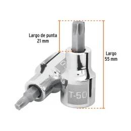  Dados Punta Torx T-50 E1/2 CrVanadio Truper 13439 6.355932 Dados Punta Torx T-50 E1/2 CrVanadio Truper 13439

Fabricado en acer