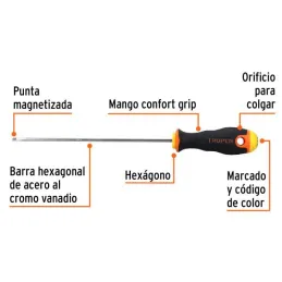  Desarmador Cabinet BHex 1/8" x6" ComfortGrip Truper 14025 3.220339 Desarmador Cabinet BHex 1/8" x6" ComfortGrip Truper 14025

B