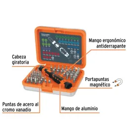 Desarmadores Juegos 42 Puntas MAluminio electronica y Presicion Truper 14163 Truper-Desarmadores Juegos 42 Puntas MAluminio elec