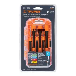  Desarmadores Juegos 6 Pza Mplastico electronica y Presicion Truper 14202 15.084746 Desarmadores Juegos 6 Pza Mplastico electron
