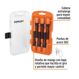  Desarmadores Juegos 6 Pza Mplastico electronica y Presicion Truper 14202 15.084746 Desarmadores Juegos 6 Pza Mplastico electron