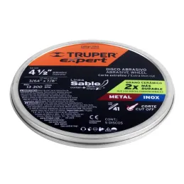  Discos de Corte Metal 4-1/2" x1.2mm OAluminio Inox D7/8 T41, Truper 11901 2.542373 Discos de Corte Metal 4-1/2" x1.2mm OAlumini