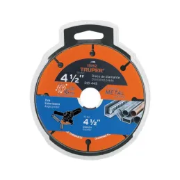  Discos de diamantes 4-1/2" x1.6mm para corte metal E7/8 Truper 15156 35.59322 Discos de diamantes 4-1/2" x1.6mm para corte meta