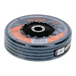  Discos Flap Discs Laminado 7" G120 Lija de Zirconia, DLT-1733 11678 Truper 17.79661 Discos Flap Discs Laminado 7" G120 Lija de 